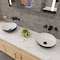 Alfi Brand ALFI brand ABC906 Black & White 15" Round Vessel Above Mount Ceramic Sink ABC906 - alternate 1